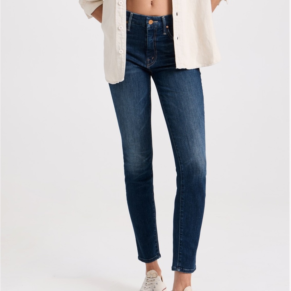 Mother Denim High Waisted Looker in Teaming Up